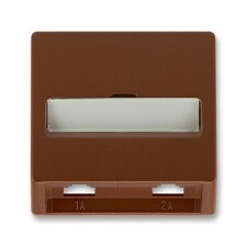 ABB 5013C-A00215 H3, CLASSIC Kryt zásuvky telefonní, dvojnásobné; hnědá