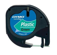 DYMO 59425 ( S0721640 ) Páska plastová, zelená 12mmx4m *8591120088488