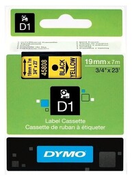 DYMO 45808 ( S0720880 ) Páska samolepící 19mm/7m černá/žlutá *8591120018140