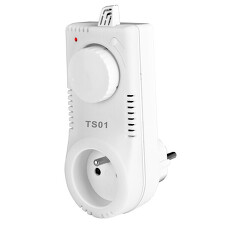 ELEKTROBOCK 0154 TS01 Tepelně spínaná zásuvka s analogovým ovládáním a aut. útlumem