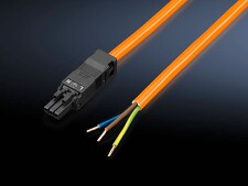 RITTAL XCZ2500400 Přívodní kabel,3-žilový,oranžový,3000mm,konektor (bal=5ks)