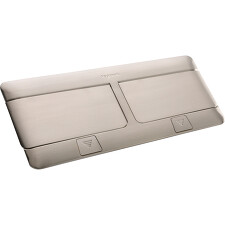 LEGRAND 054023 krabice POPUP broušený nerez 2X4 moduly