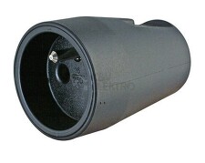 KOPP 1808.0500.8 Zásuvka spojovací černá 16A/230V~ ČSN