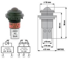 RAMI L94-R-230AC Indikační signálka *RAM03472
