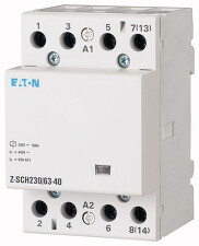 EATON 248856 Z-SCH230/63-40 Instalační stykač, 230V~, 63A, 4zap. kont.