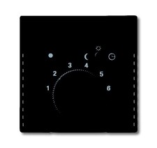 ABB 2CKA001710A3909, FUTURE Kryt termostatu prost., otočný; mechová černá; 1795-885