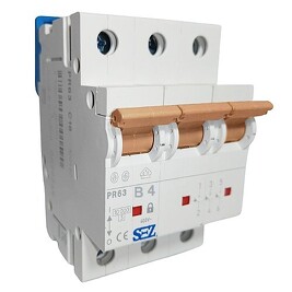 SEZ-KROMPACHY PR63 B 63 Jistič třípólový charakteristika B, 63A, 10kA *0099155