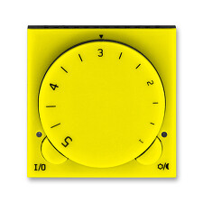 ABB 3292H-A10101 64, LEVIT Termostat univerzální otočný; žlutá/kouřová černá