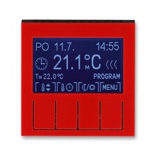 ABB 3292H-A10301 65, LEVIT Termostat univerzální programovatelný; červená/kouř. černá