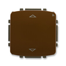 ABB 3299A-A33108 H, TANGO Spínač žaluziový s kr.ovl., s př. RF, 868 MHz; hnědá
