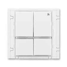 ABB 3299E-A11908 01, ELEMENT Vysílač RF čtyřtlačítkový,nást. 868 MHz; bílá/ledová bílá