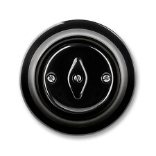 ABB 3560K-C07345 N, DECENTO Přepínač křížový, otočný; černá-porcelán