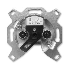 ABB 5011-A3607 Přístroj zásuvky TV+R, průběžný, 7 dB (typ EU 3607)