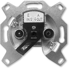 ABB 5011-A3610 Přístroj zásuvky TV+R, průběžný, 10 dB (typ EU 3610)