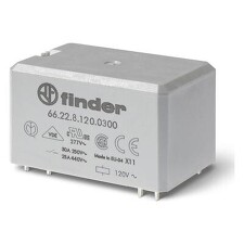 FINDER 66.22.9.024.0300 relé výkonové PS, 2Z/30A, 24V DC