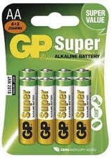 EMOS B13218 Baterie GP SUPER LR6 (AA) alkalická 6+2BL