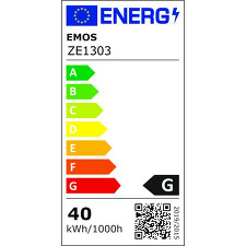 EMOS ZE1303 ECO Halogenová žárovka 12V MR16 DIM 40W GU5,3 WW