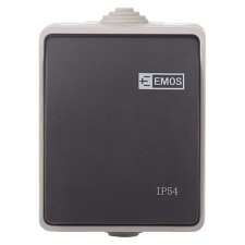 EMOS A1398 Přepínač nástěnný č.1,6 IP54 / EF600SA