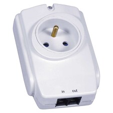 EMOS P53893 Přepěťová ochrana 1zásuvka+RJ45