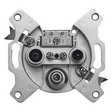 EMOS J0260 Satelitní zásuvka EU3407 TV+R+SAT průběžná