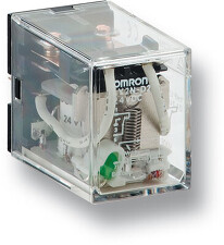 OMRON LY2N 24DC relé, paticové provedení , 8-pin, DPDT, 10A, LED indikátor