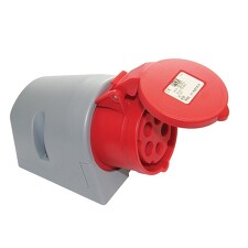PCE 124-6 zásuvka nástěnná 4-pólová, 32A / 400V, krytí IP 44