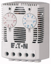 EATON 167266 TH-TWIN Termostat pro regulaci teploty v rozváděči, 1 vyp. a 1 zap. kont.