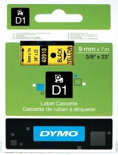DYMO 40918 ( S0720730 ) Páska samolepící 9mm/7m černá/žlutá *8591120017891